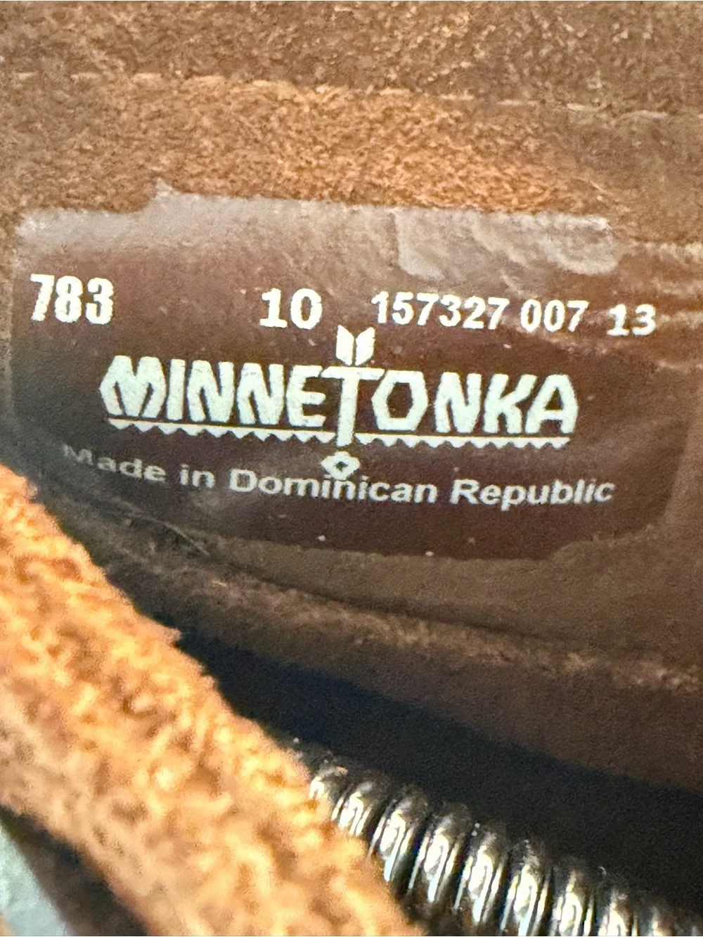 Minnetonka Chukka Boot Fringe Moccasins Vintage Brown Suede Lace Up Men’s 10